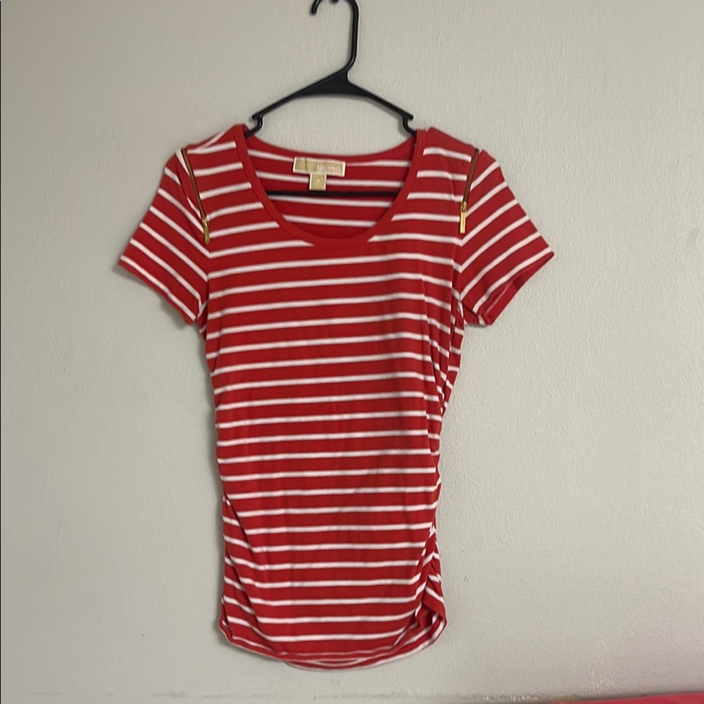 Red Striped Women's Top